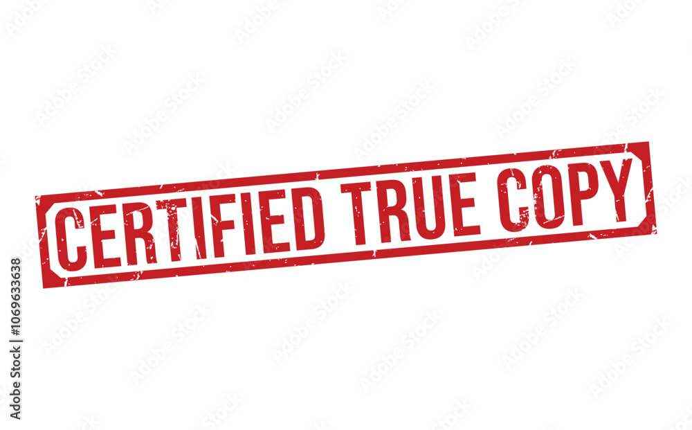 Certified True Copy rubber stamp on white background. Certified True Copy Stamp. Certified True Copy rubber stamp on white background. Certified True Copy Stamp.
