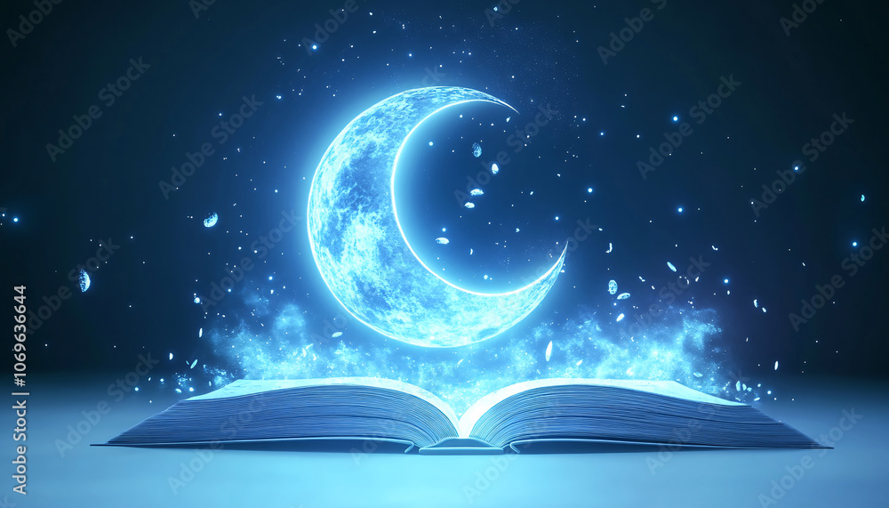 Fototapeta premium Ramadan Kareem greeting card, invitation. lantern with burning candle. Muslim Iftar dinner.