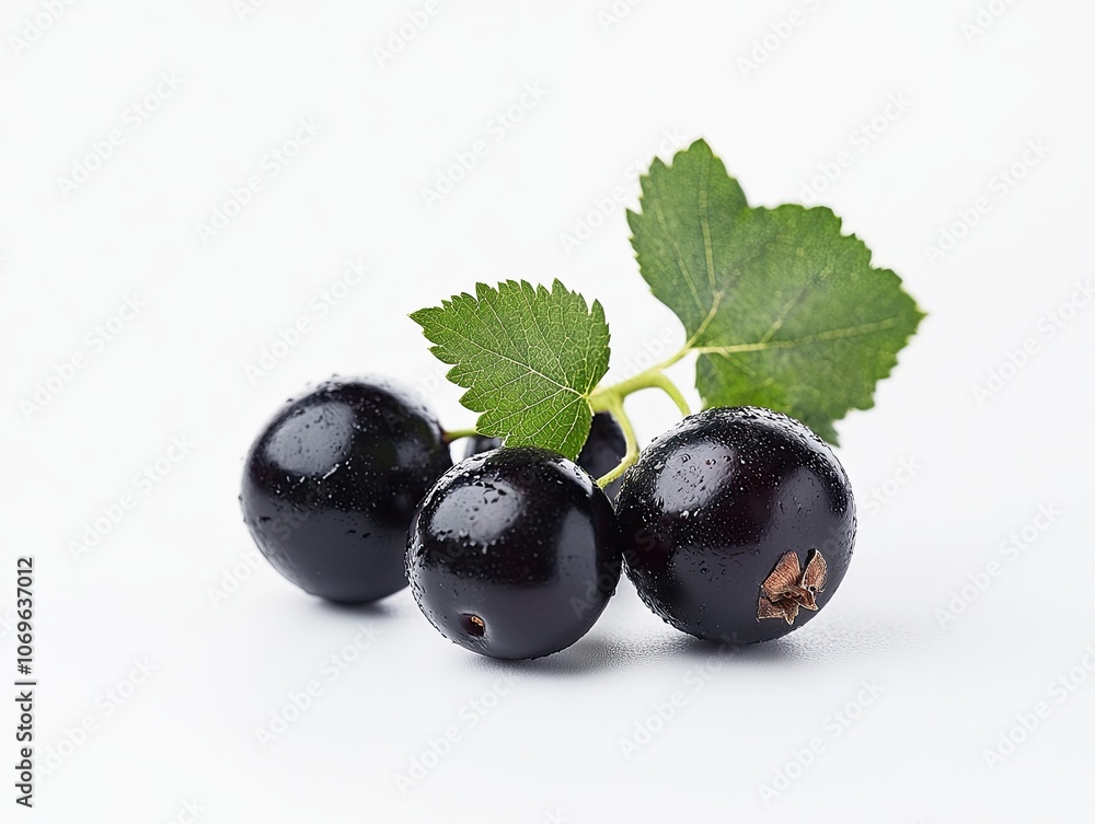 blackcurrant isolated on white background blackcurrant isolated on white background