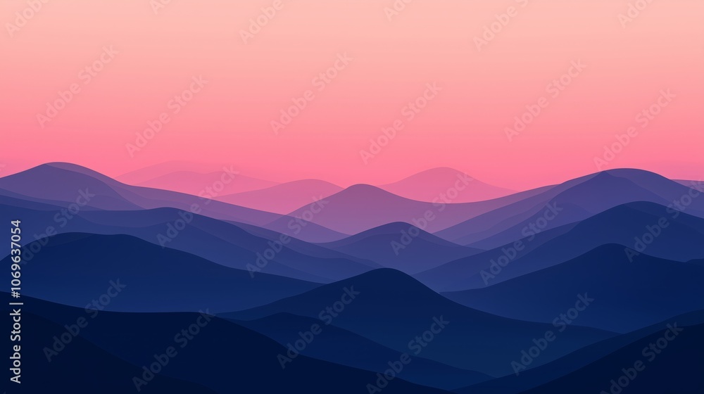Fototapeta premium Deep Indigo Gradient Background for Design Projects