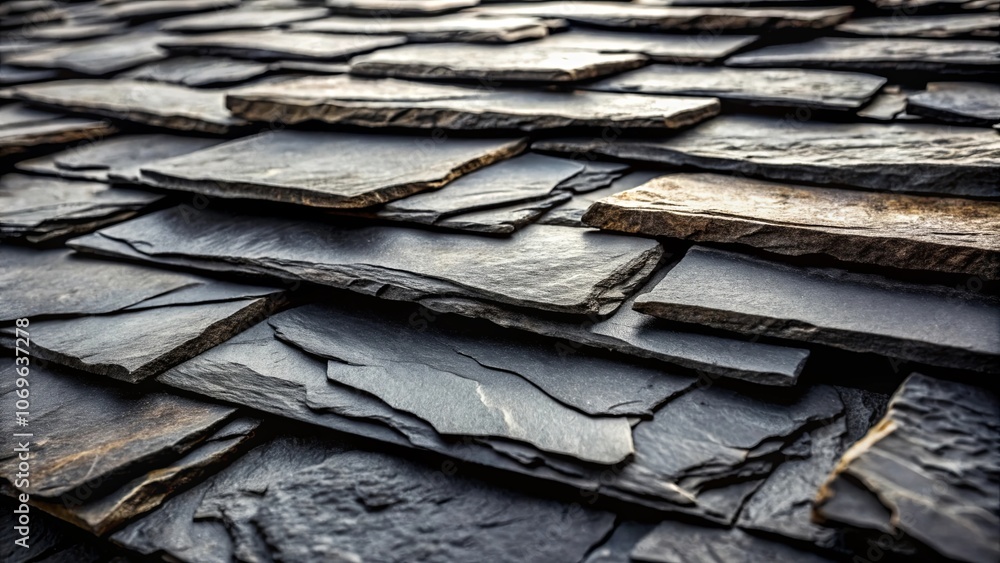 The textured surface of layered slate tiles, a mosaic of natural earth tones, creating a visual symphony of depth and dimension. The textured surface of layered slate tiles, a mosaic of natural earth tones, creating a visual symphony of depth and dimension.