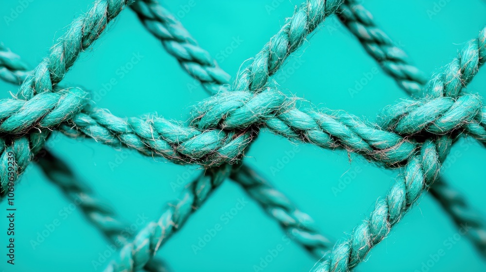 Abstract Turquoise Rope Texture Macro Photography Background Abstract Turquoise Rope Texture Macro Photography Background