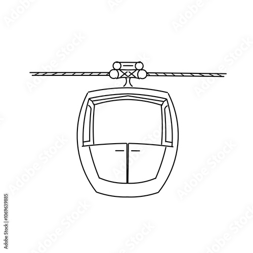 Rope car outline