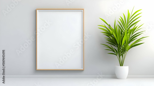 Blank wall mockup in loft interior background, industrial style