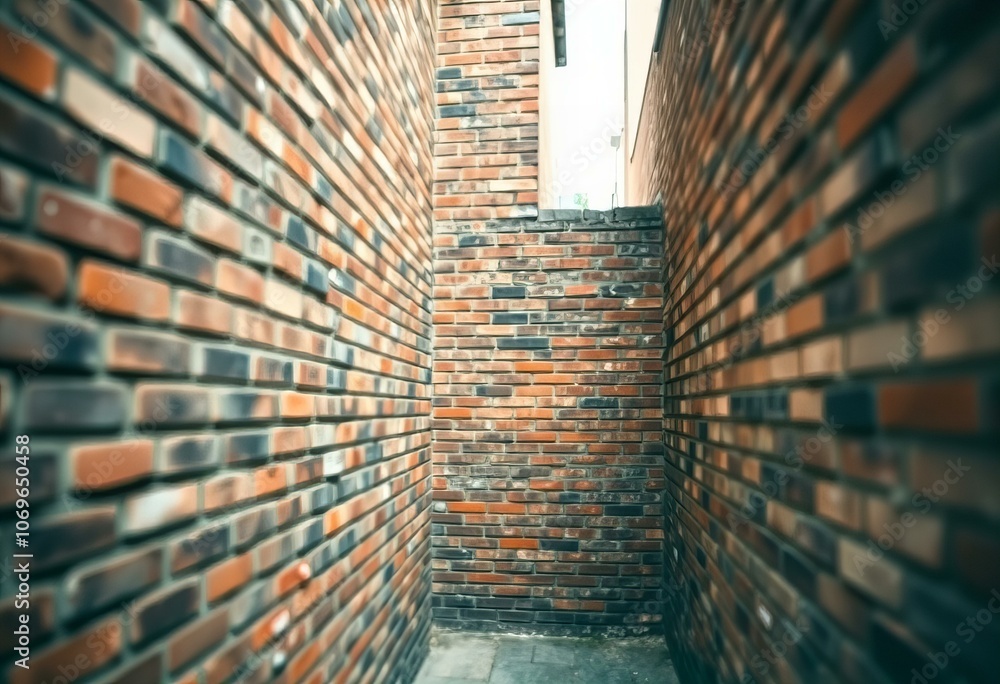 Stunning Brick wall in an alleyway. Stunning Brick wall in an alleyway.