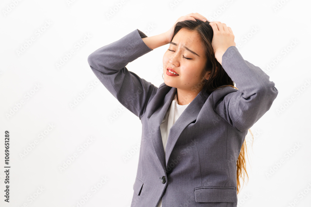 ビジネススーツを着ている若い女性 ビジネスイメージ ビジネススーツを着ている若い女性 ビジネスイメージ