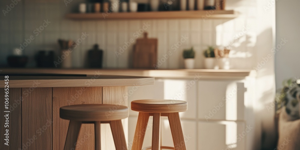 Contemporary Kitchen with Wooden Countertops Contemporary Kitchen with Wooden Countertops