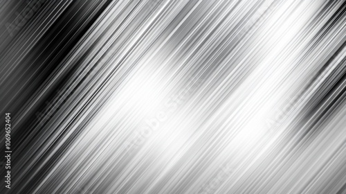 metal, stainless steel texture background with reflection - black and white color.