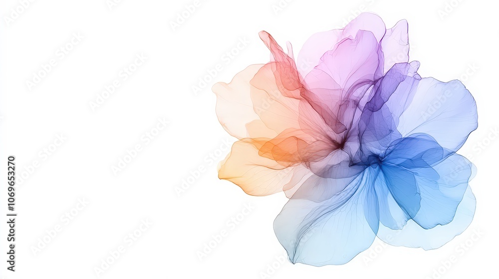 Obraz premium Abstract Colorful Flower Alcohol Ink Art Modern Design Wallpaper