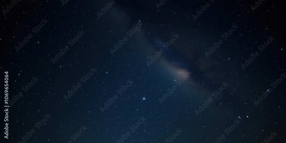 Night sky with twinkling stars in a pitch black background, peaceful, universe, sky Night sky with twinkling stars in a pitch black background, peaceful, universe, sky