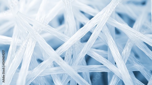 Abstract Blue Fiber Texture Background