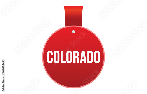 colorado banner design. colorado icon. Flat style vector illustration.