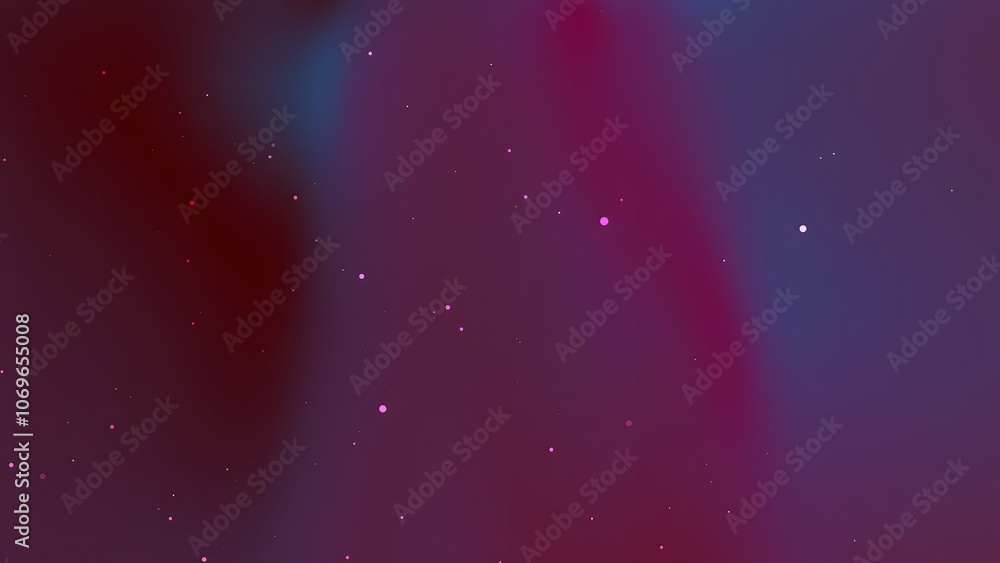 Fototapeta premium A hazy, abstract background with soft pink and red lights scattered across a purple and blue gradient.
