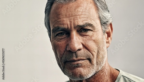 Fatherly man portrait, embodying paternal warmth and wisdom