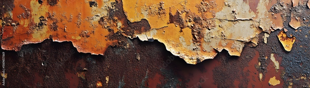Close-up of Rusted Metal with Peeling Paint Close-up of Rusted Metal with Peeling Paint