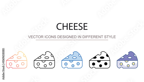 Cheese icon design with white background stock illustration