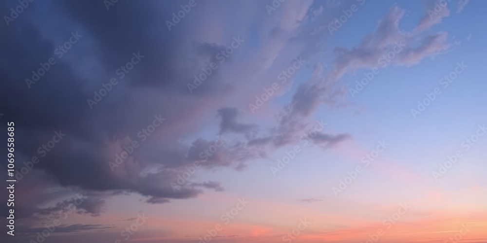 Soft pastel colors blending in a cloudy sunset sky, creating a dreamy and serene atmosphere, pastel, evening Soft pastel colors blending in a cloudy sunset sky, creating a dreamy and serene atmosphere, pastel, evening