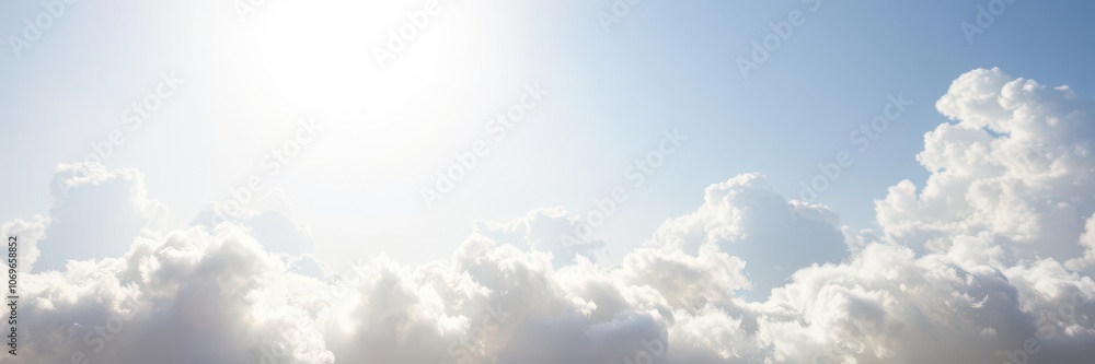 Soft white cloud floating on a clear blue sky, blue, outdoors Soft white cloud floating on a clear blue sky, blue, outdoors