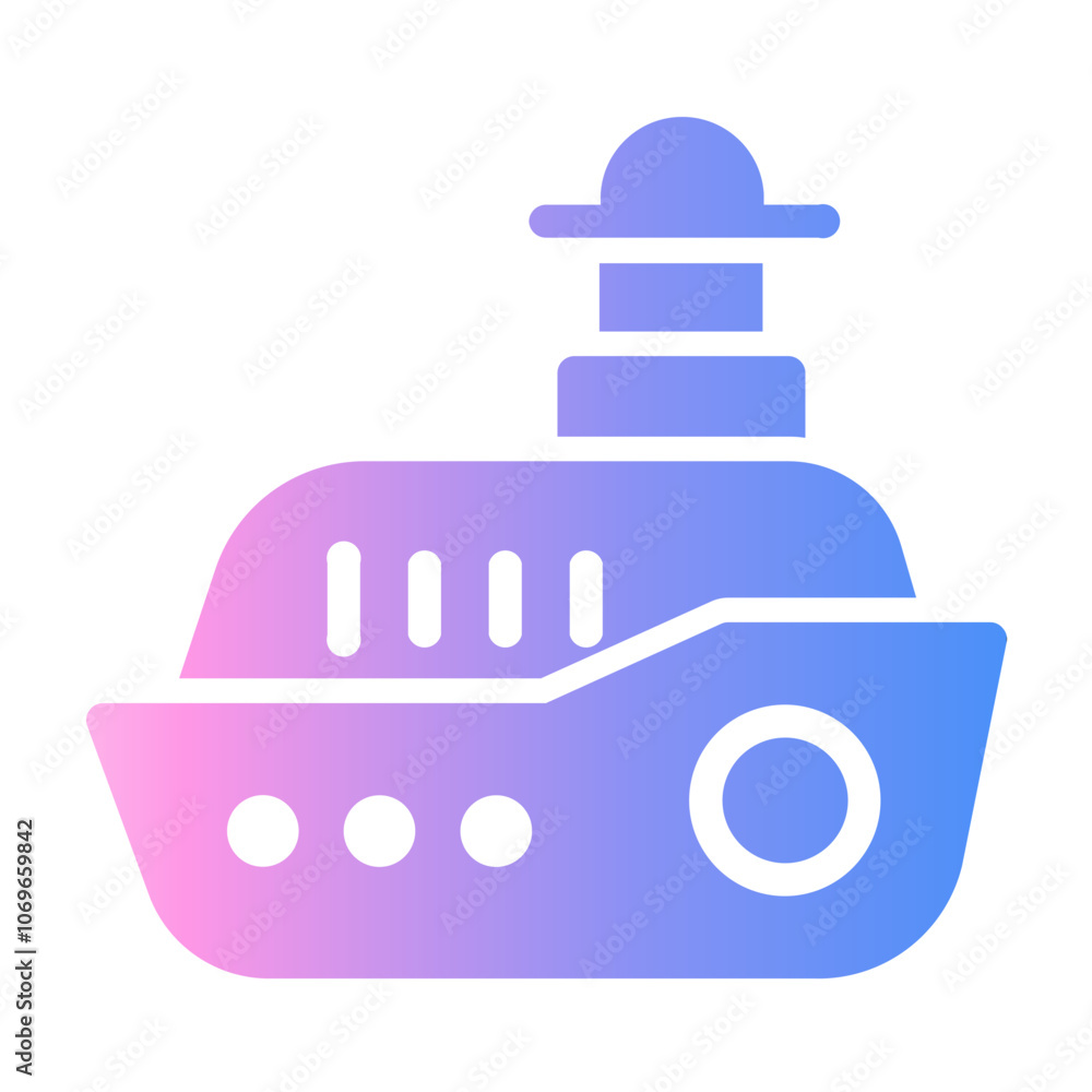 ferry Gradient icon ferry Gradient icon
