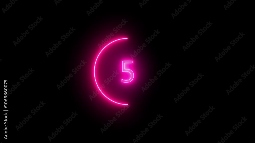 Glowing neon countdown Counting from 10 seconds on isolated . Ten seconds countdown. Glowing neon countdown Counting from 10 seconds on isolated . Ten seconds countdown.