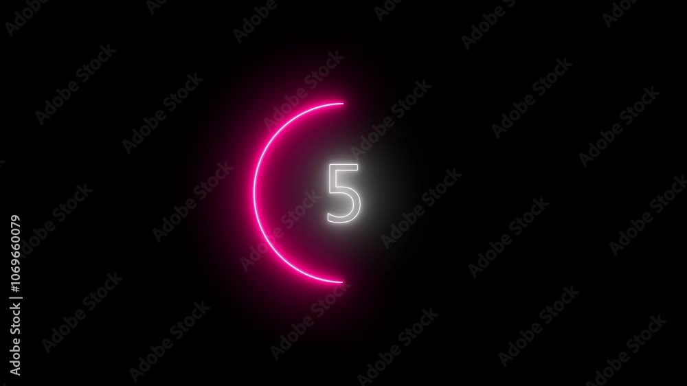 Glowing neon countdown Counting from 10 seconds on isolated . Ten seconds countdown. Glowing neon countdown Counting from 10 seconds on isolated . Ten seconds countdown.