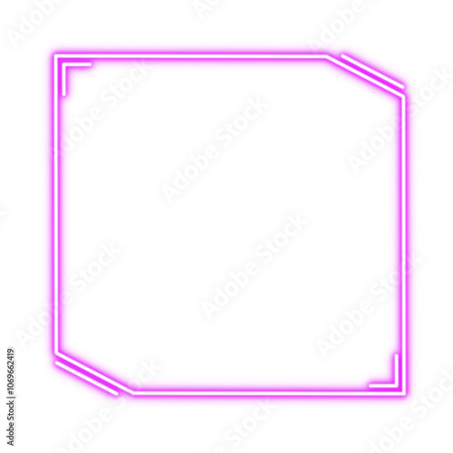 rectangle neon frame