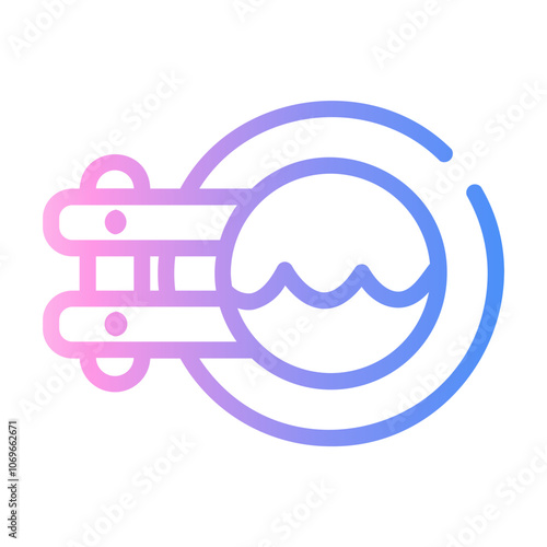 porthole Line Gradient Icon