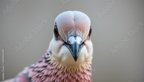 The Playful Expression of a Dove photo