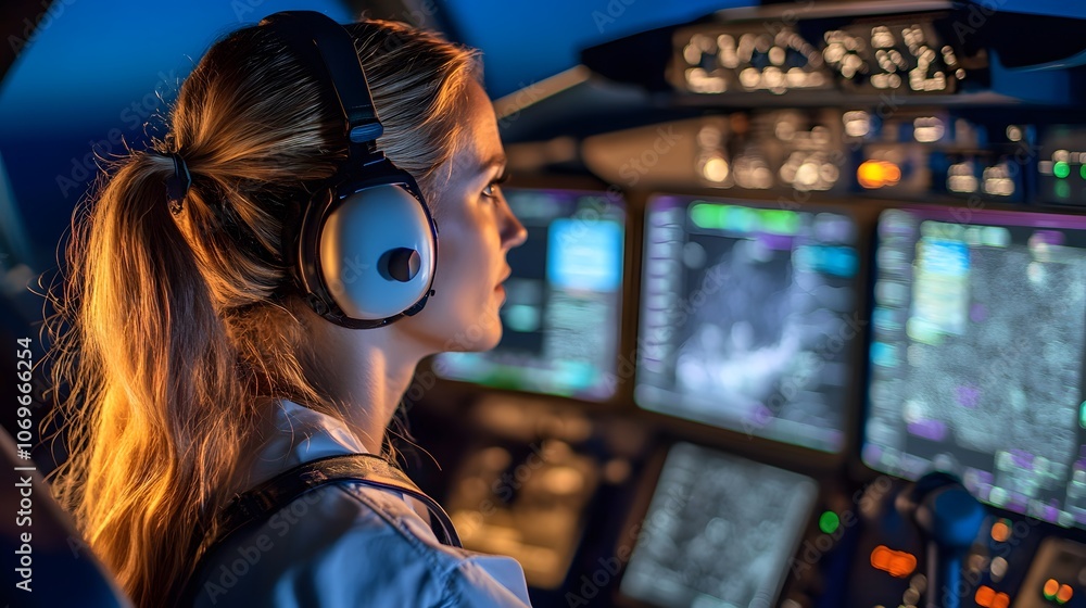 Engineers monitor aviation data using detailed displays Engineers monitor aviation data using detailed displays