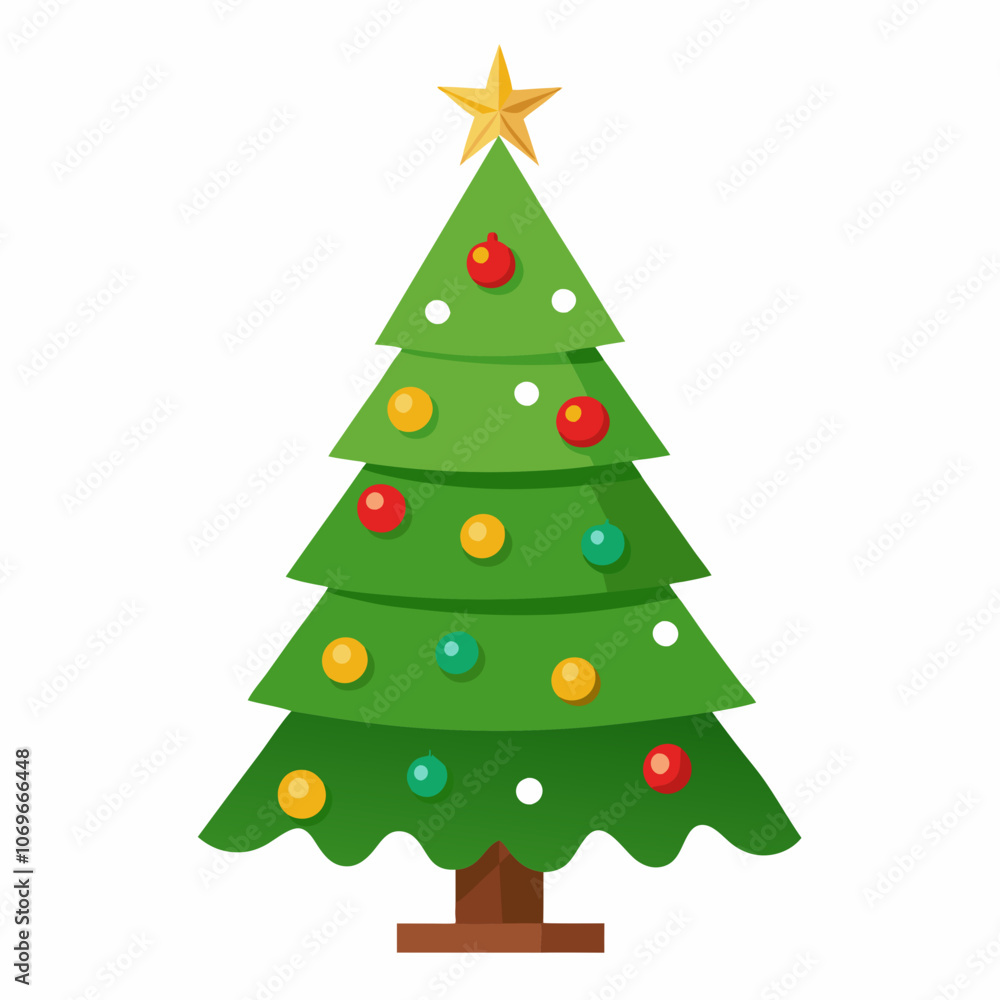 Christmas Trees A With White Background Christmas Trees A With White Background