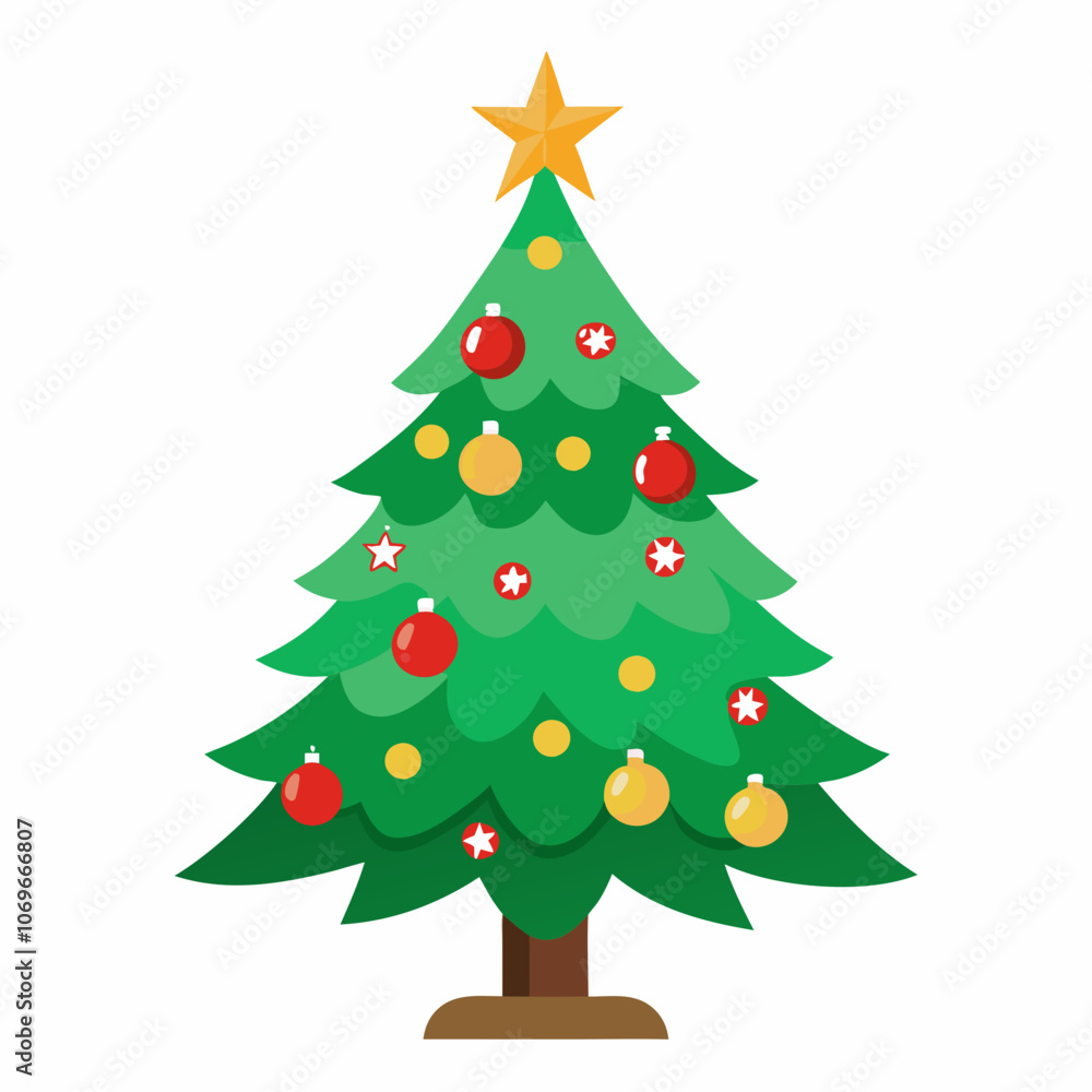 Christmas Trees A With White Background Christmas Trees A With White Background