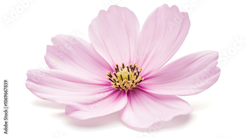 pink dahlia isolated on white background