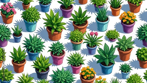 seamless pattern with flowers