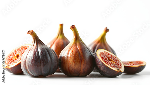 Figs highlighted by white, png photo