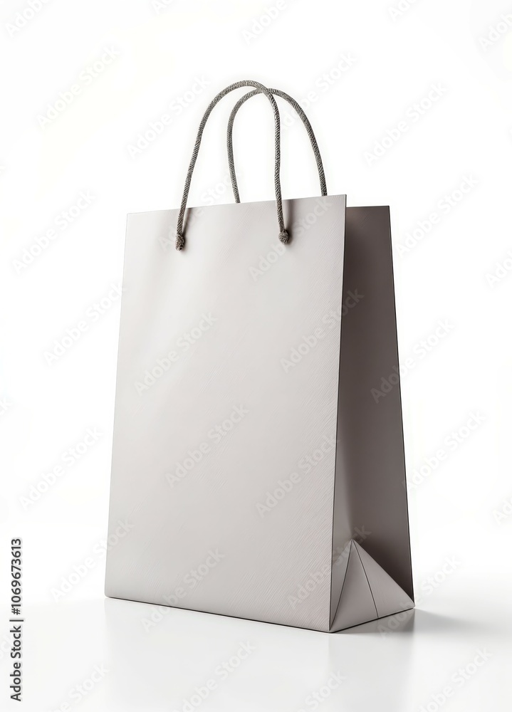 Simplicity in Style: A Minimalist White Shopping Bag Mockup Simplicity in Style: A Minimalist White Shopping Bag Mockup