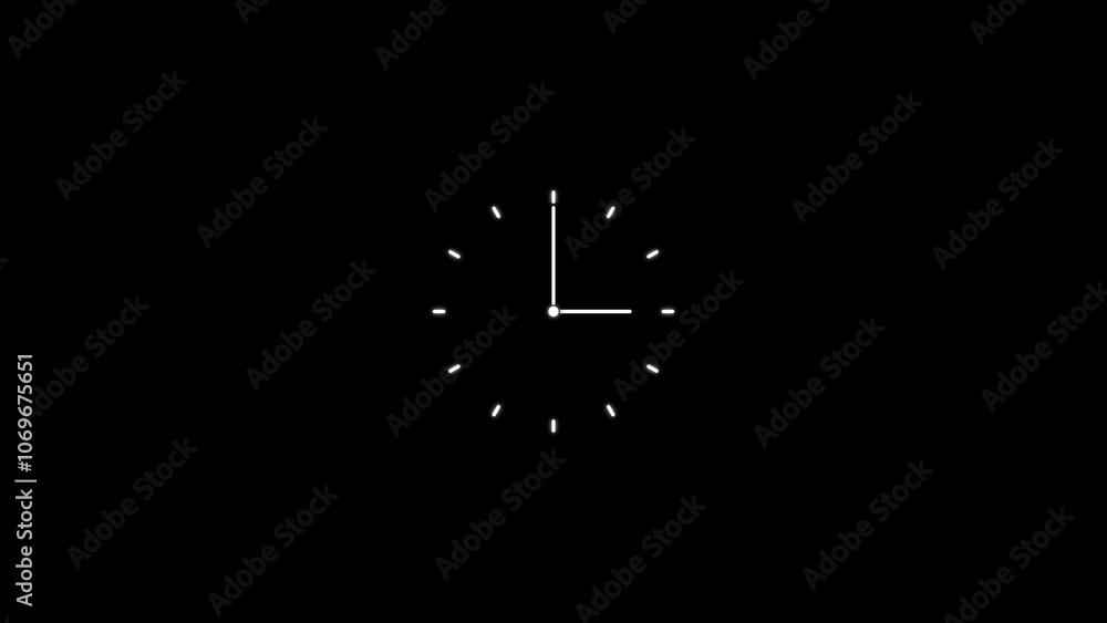 Clock icon illustration design template elegant style Clock icon illustration design template elegant style