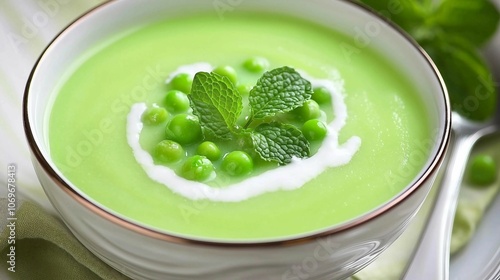 Fresh Mint Green Pea Soup for Spring Wellness