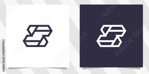 letter s logo design vector
