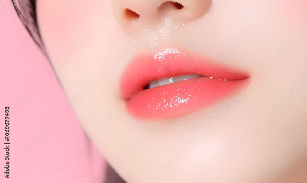 Fototapeta premium Elegant High-Fashion Beauty Portraits with Radiant Skin, Glamorous Makeup, and Luxurious Skincare Glow.