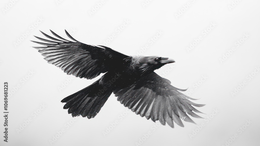 Obraz premium Raven in Flight