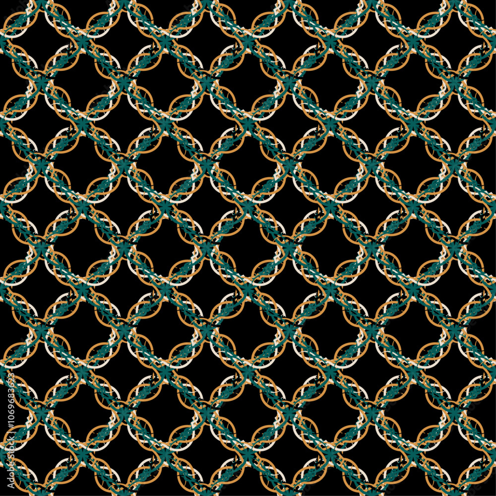 Naklejka premium seamless pattern with abstract decorative ornament abstract background for fabric surface design packaging vector illustration