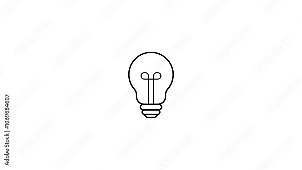 Light Bulb Icon Ideal for Ideas and Innovation Illustrations Light Bulb Icon Ideal for Ideas and Innovation Illustrations