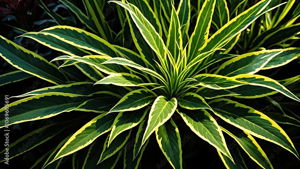 Fototapeta premium close up of palm leaf
