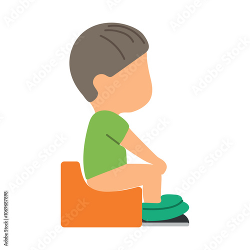 Potty training icon clipart avatar logotype isolated illustration