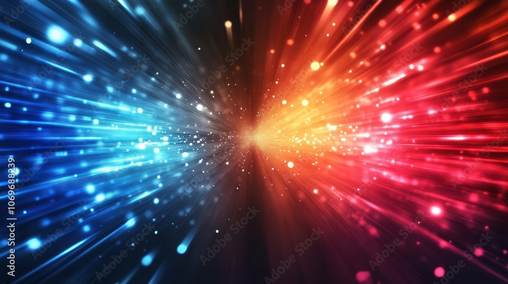 Obraz premium Modern design elements contrasted with a vivid background.