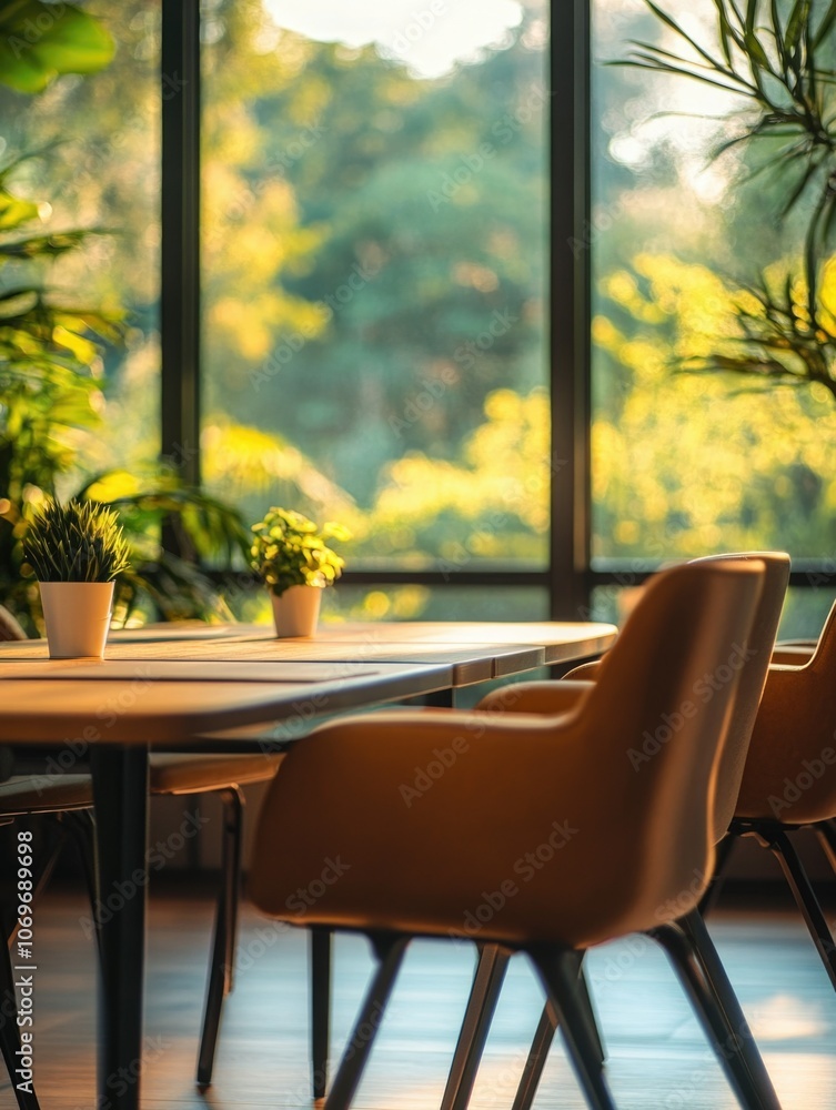 Modern Office Chair and Table Interior Modern Office Chair and Table Interior