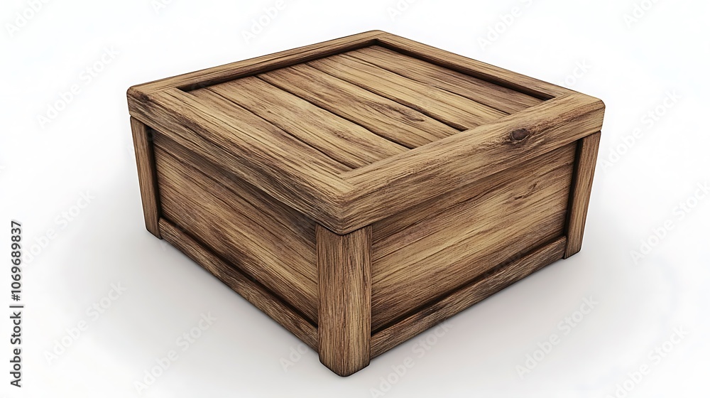 Wooden Crate Illustration Wooden Crate Illustration