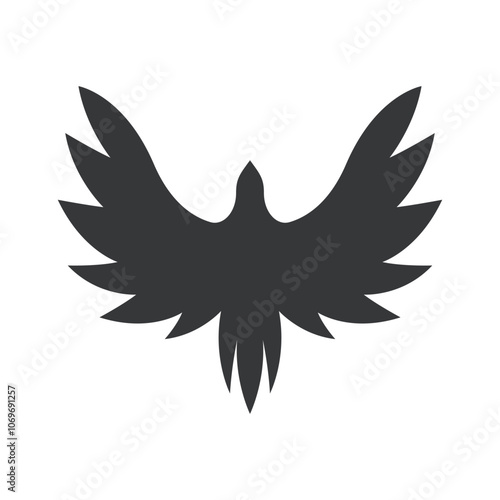 Crow logo icon design