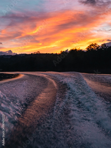 Beautiful Landscape Sunset,...