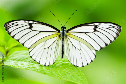 Close-up of vibrant butterfly wing patterns, showcasing delicate scales and symmetrical organic details in sharp focus